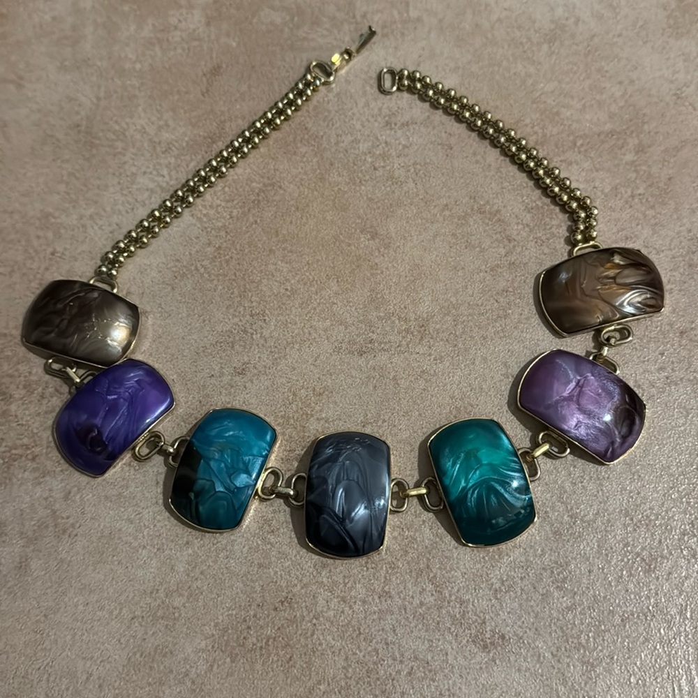 Vintage gemstone necklace